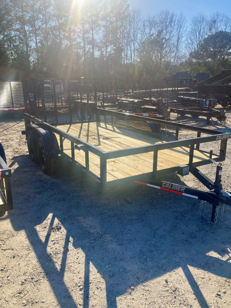 New 2025 Caliber Trailer Mfg 6.5x14 -7k Tandem Utility Trailer
