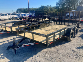 New 2025 Caliber Trailer Mfg 6.5x14 -7k Tandem Utility Trailer