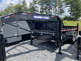 Used 2023 Sure-Trac 82X14 14K LPRO DUAL RAM GOOSENECK DUMP TRAILER Other