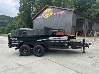 New 2026 PJ Trailers 83x14 15.4k Low Pro Telescopic Dump Dump Trailer