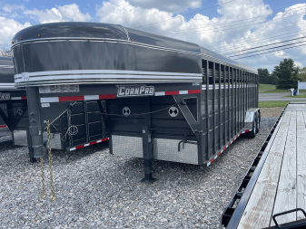 New 2025 CornPro 6.5X24 14K GOOSENECK STOCK TRAILER Stock / Stock Combo Trailer