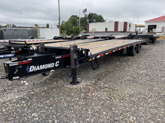 New 2023 Diamond C Trailers PX216 2 EBT 25+5 PINTLE HITCH DECKOVER TRAILER W/MAX Deckover Trailer