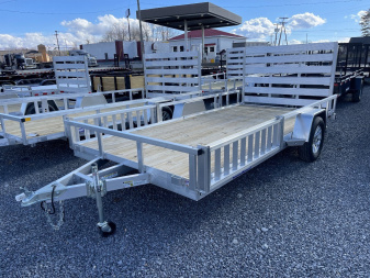 New 2025 SURE-TRAC 7X14 3K TUBE TOP ATV TRAILER ALUMINUM ATV Trailer
