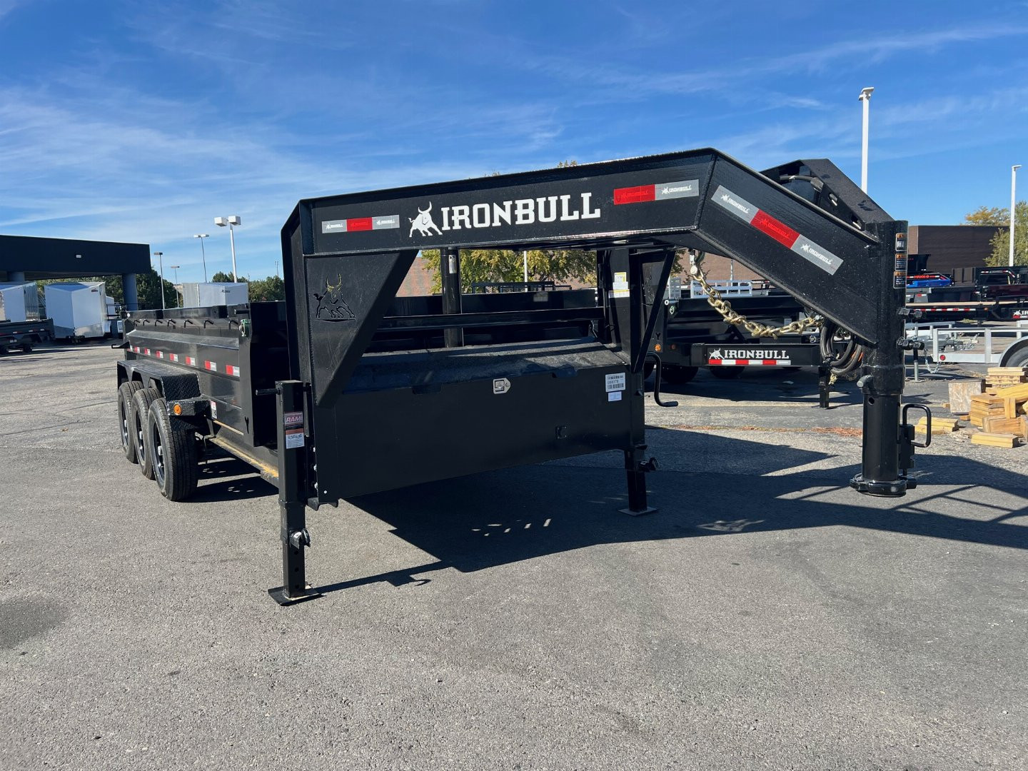 New 2024 Iron Bull 83X16 Goose Dump Trailer