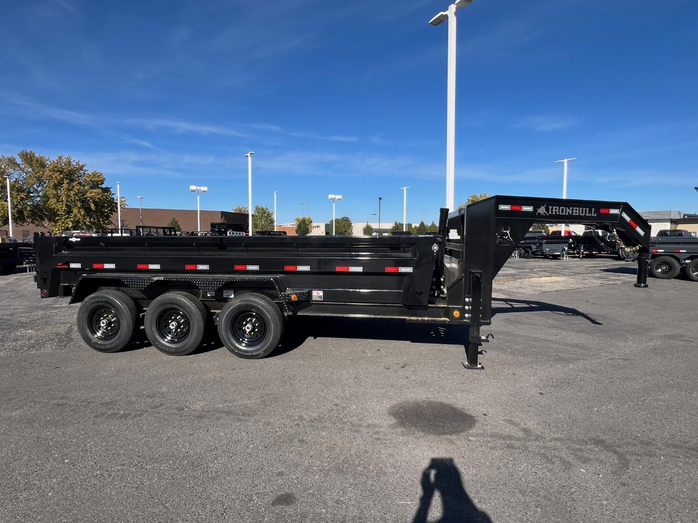 New 2024 Iron Bull 83X16 Goose Dump Trailer
