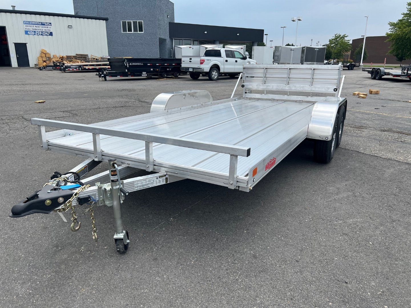 New 2024 ALCOM 81X16 Utility Trailer