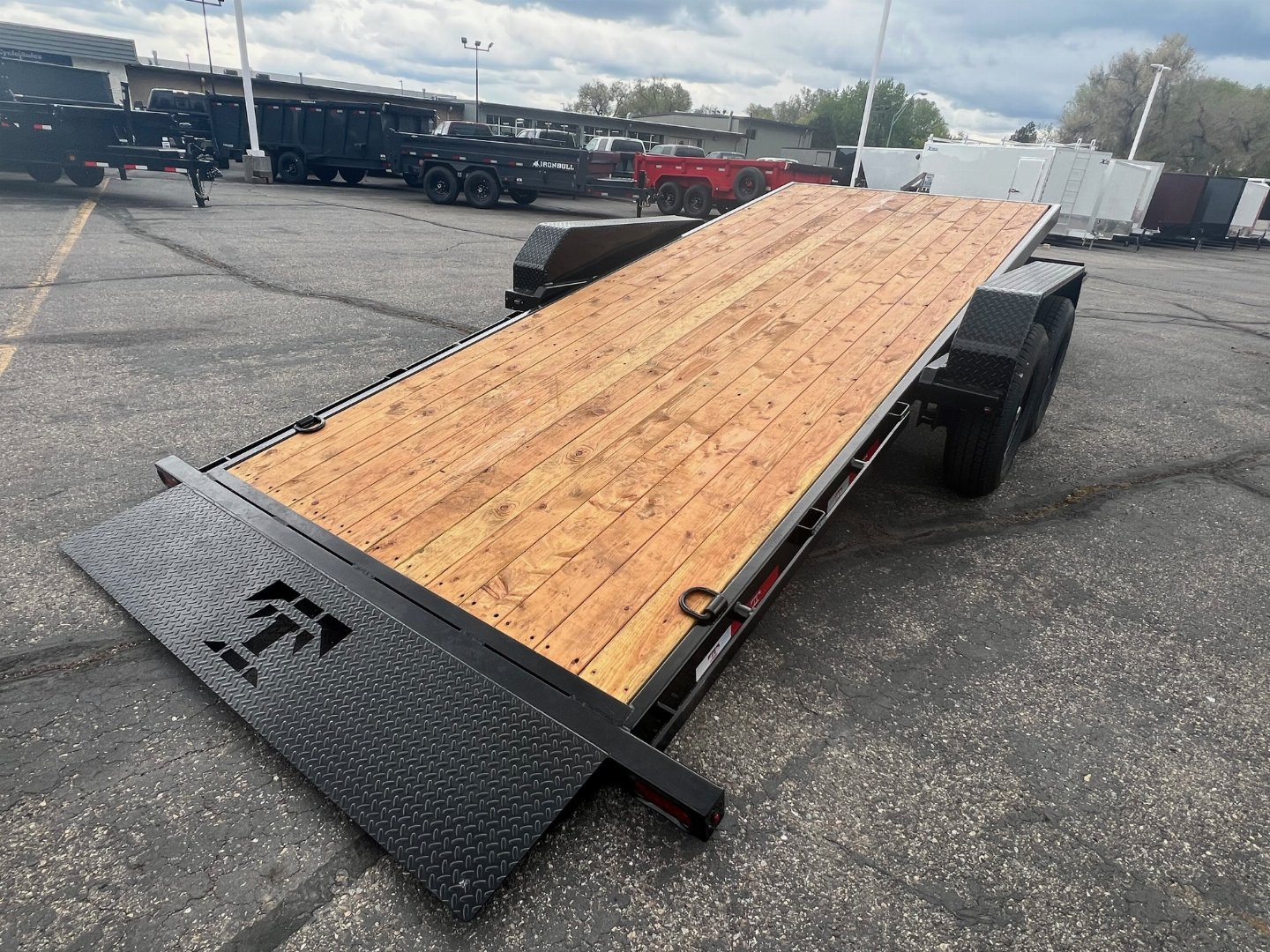 New 2024 TETON TRAILER 83X22 Equipment Trailer