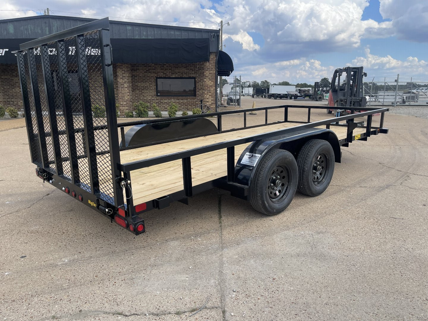 New 2025 Big Tex Trailers 60PI-16 77X16 (6K) TA 4'RG Utility Trailer