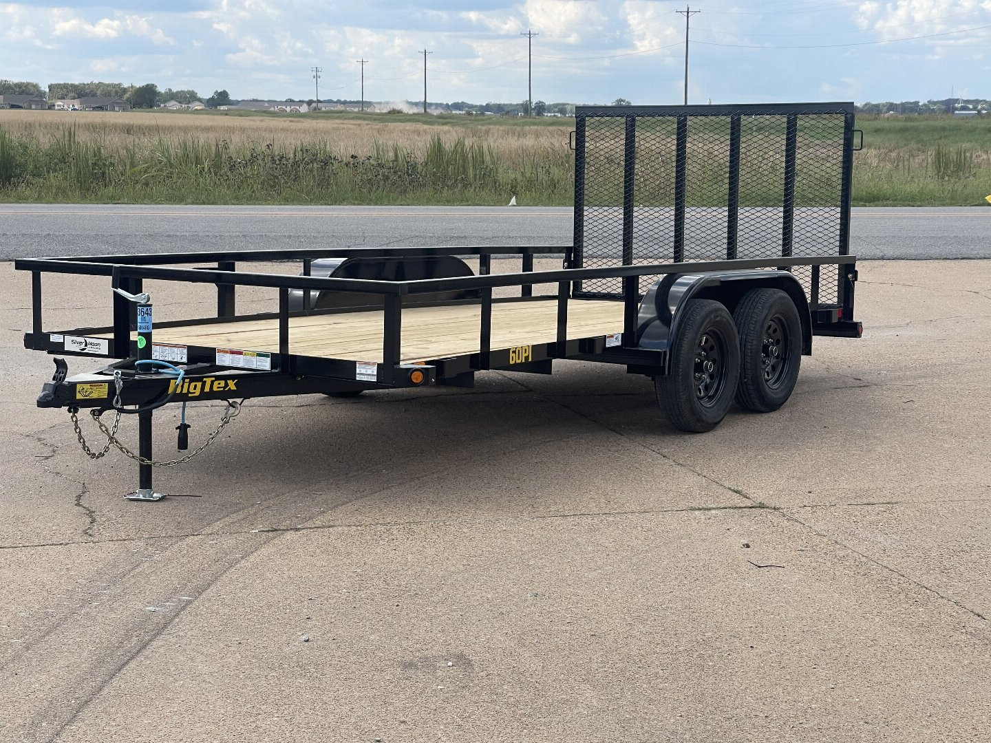 New 2025 Big Tex Trailers 60PI-16 77X16 (6K) TA 4'RG Utility Trailer