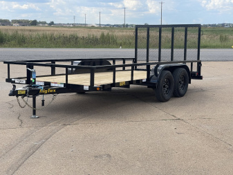 New 2025 Big Tex Trailers 60PI-16 77X16 (6K) TA 4'RG Utility Trailer
