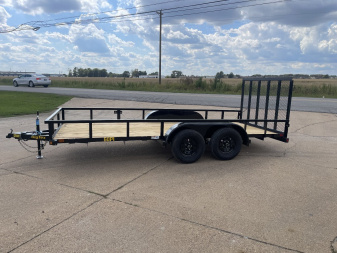 New 2025 Big Tex Trailers 60PI-16 77X16 (6K) TA 4'RG Utility Trailer