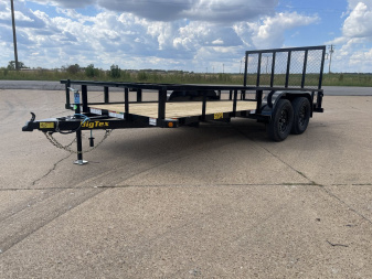 New 2025 Big Tex Trailers 60PI-16 77X16 (6K) TA 4'RG Utility Trailer