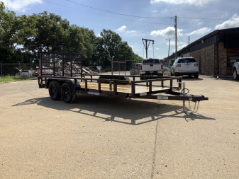 New 2025 Sure-Trac 7x16 Tube Top (7K) Utility Trailer