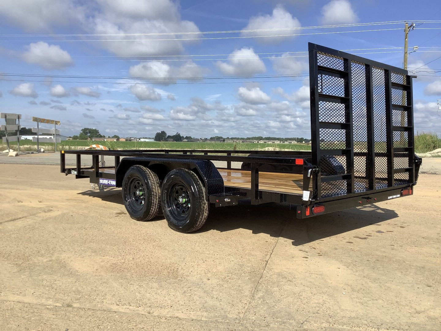 New 2025 Sure-Trac 7x16 Tube Top (7K) Utility Trailer