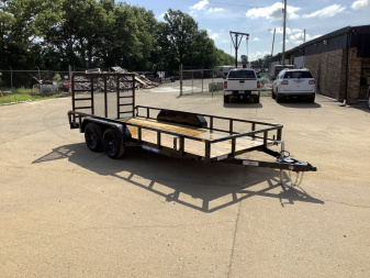 New 2025 Sure-Trac 7x16 Tube Top (7K) Utility Trailer