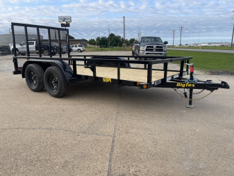 New 2026 Big Tex Trailers 60PI 76 x14' (6K) Tandem Axle Pipe Top Utility Trailer