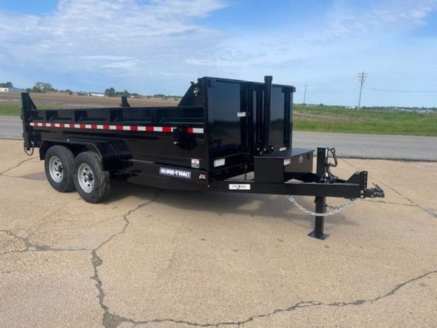 New 2024 Sure-Trac 82x14 (14k) Telescopic Dump Trailer