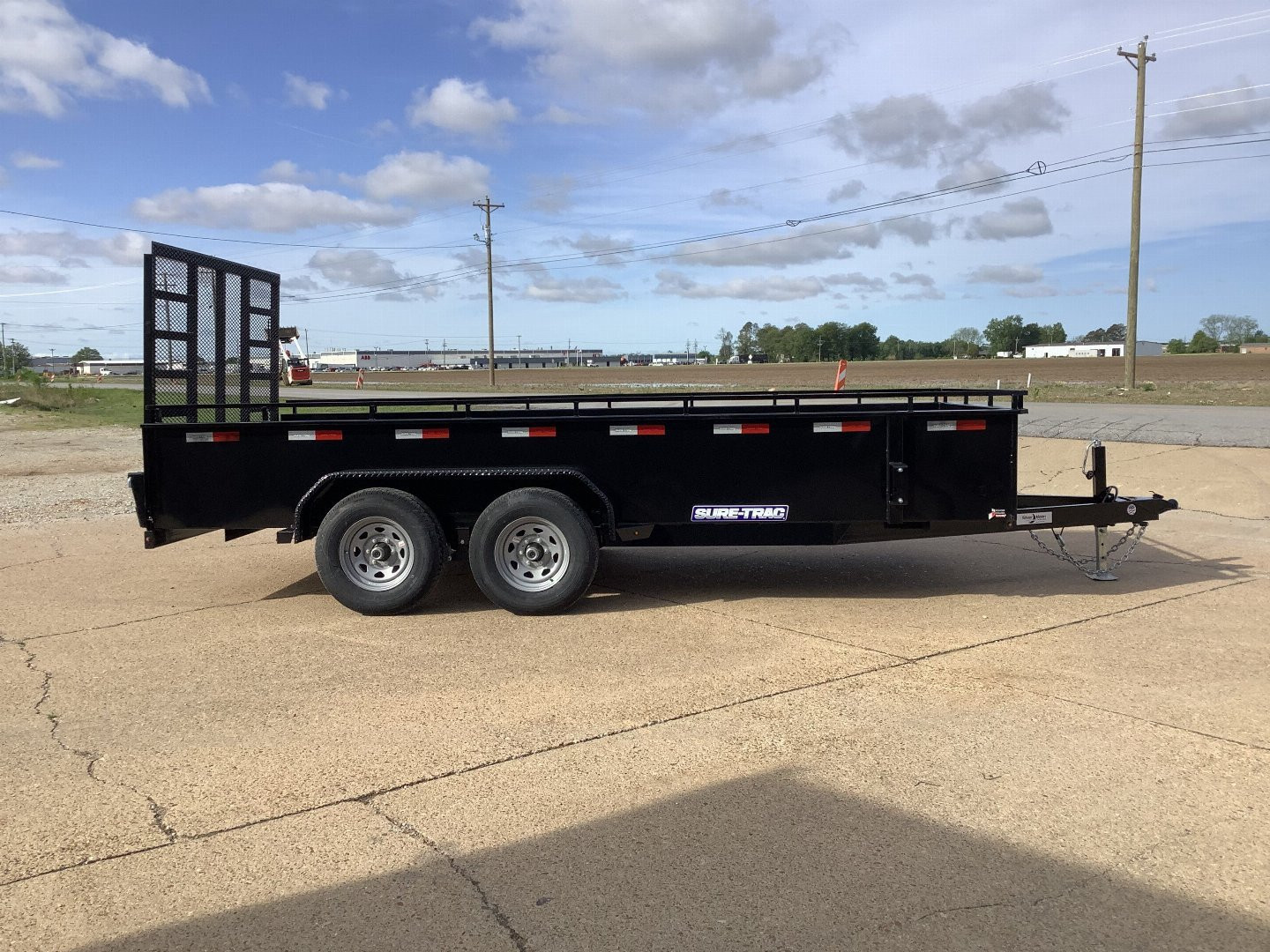 New 2025 Sure-Trac 82x16 Steel Sided Landscape (10K) Utility Trailer