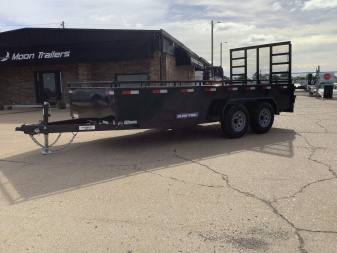 New 2025 Sure-Trac 82x16 Steel Sided Landscape (10K) Utility Trailer