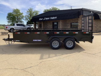 New 2025 Sure-Trac 82x16 Steel Sided Landscape (10K) Utility Trailer