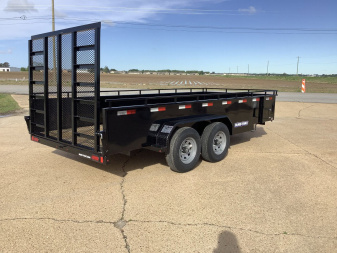 New 2025 Sure-Trac 82x16 Steel Sided Landscape (10K) Utility Trailer