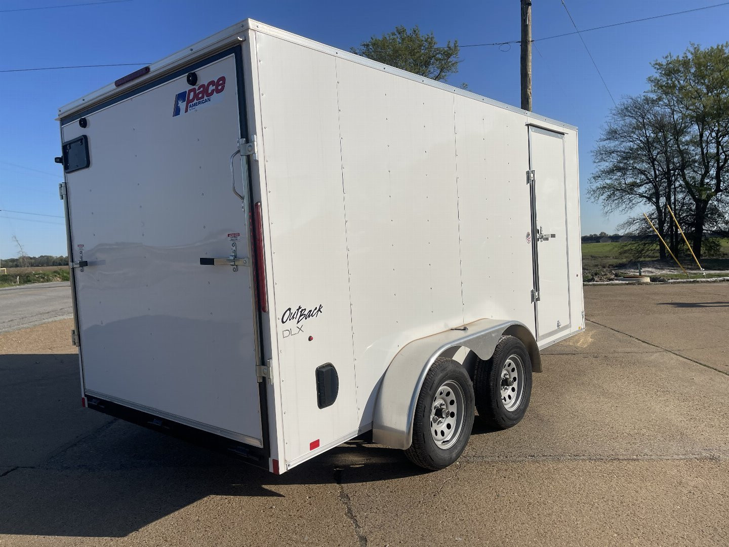 New 2025 Pace American 7x14x6'6" Outback DLX Cargo / Enclosed Trailer
