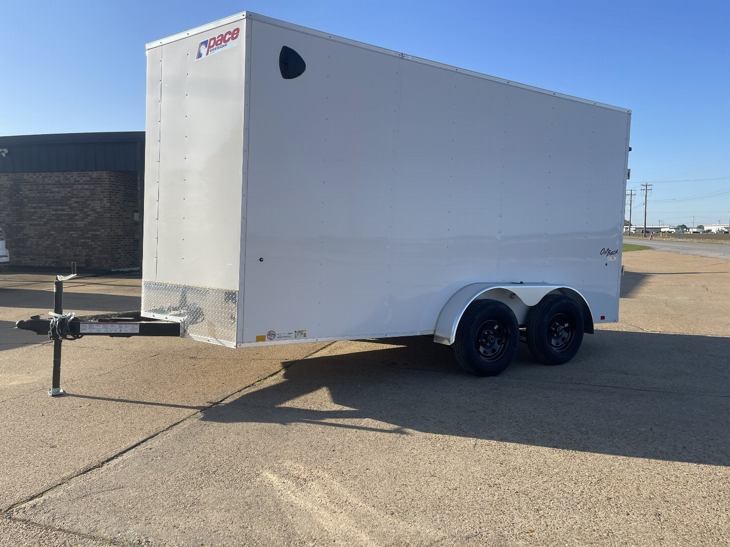 New 2025 Pace American 7x14x6'6" Outback DLX Cargo / Enclosed Trailer