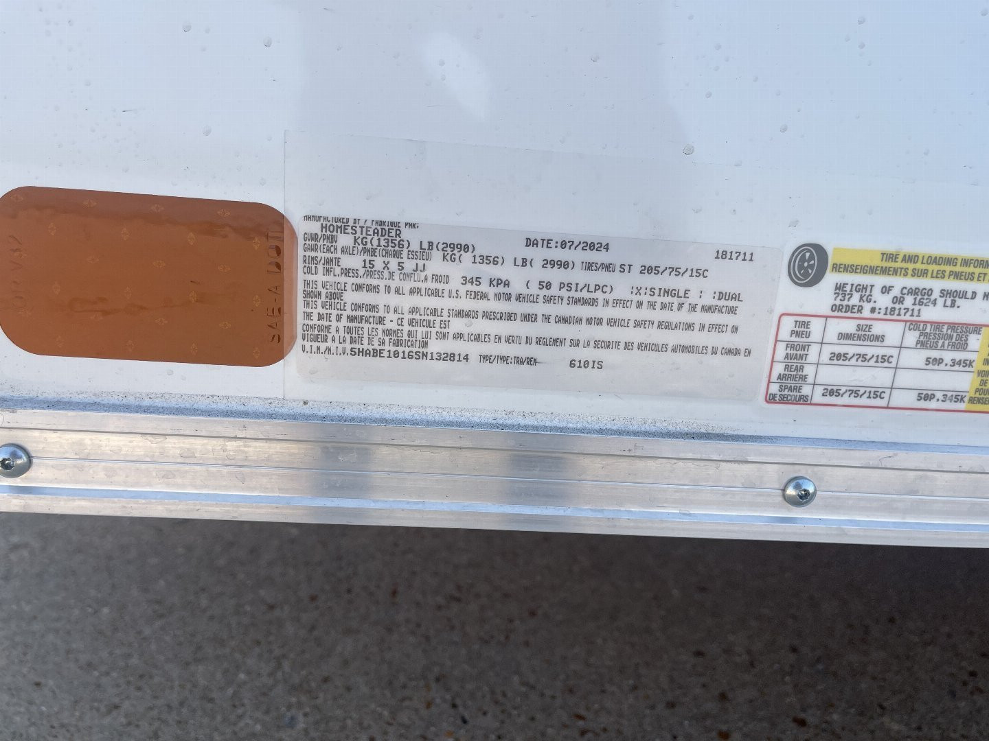 New 2025 Homesteader Trailer 6x10 S/A Intrepid Cargo / Enclosed Trailer