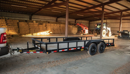 New 2024 Big Tex Trailers 83x20 Slide in Ramps (10K) Utility Trailer