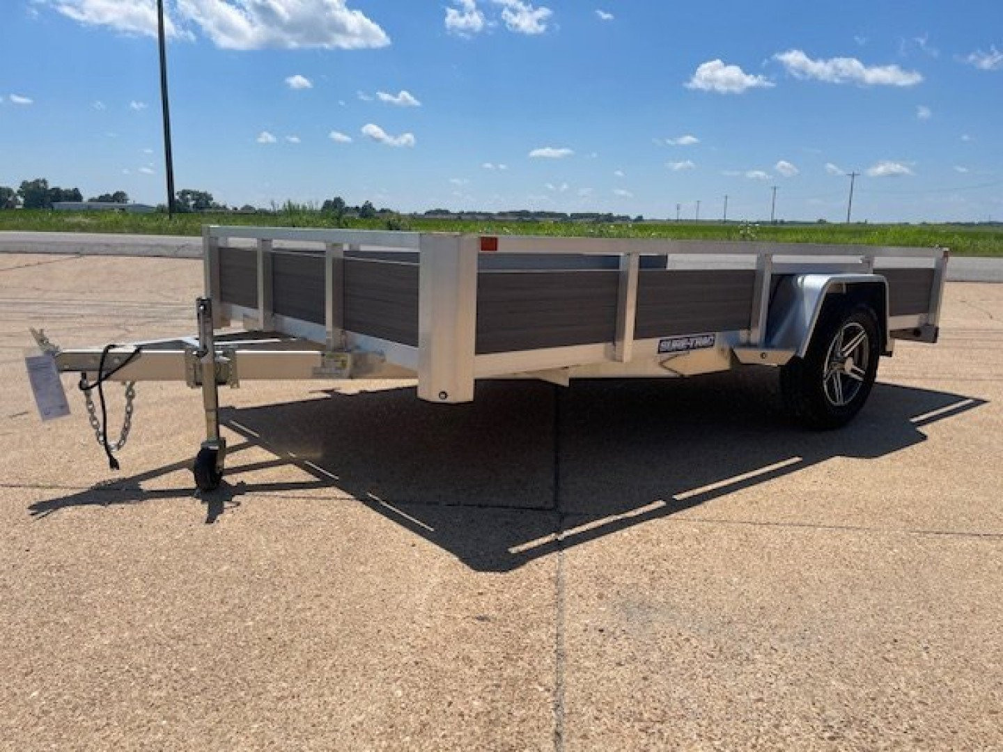 New 2023 Sure-Trac Aluminum 78x12 Composite Side (3K) Utility Trailer