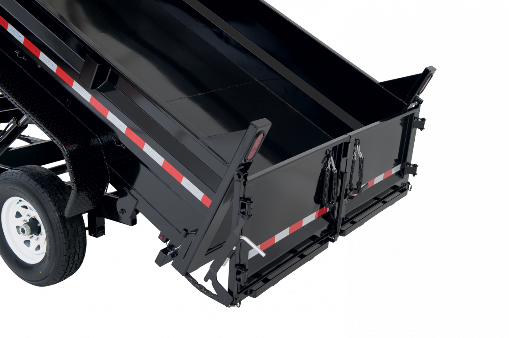 New 2025 Sure-Trac HD Low Profile Telescopic 82" x 14' (14K) Dump Trailer