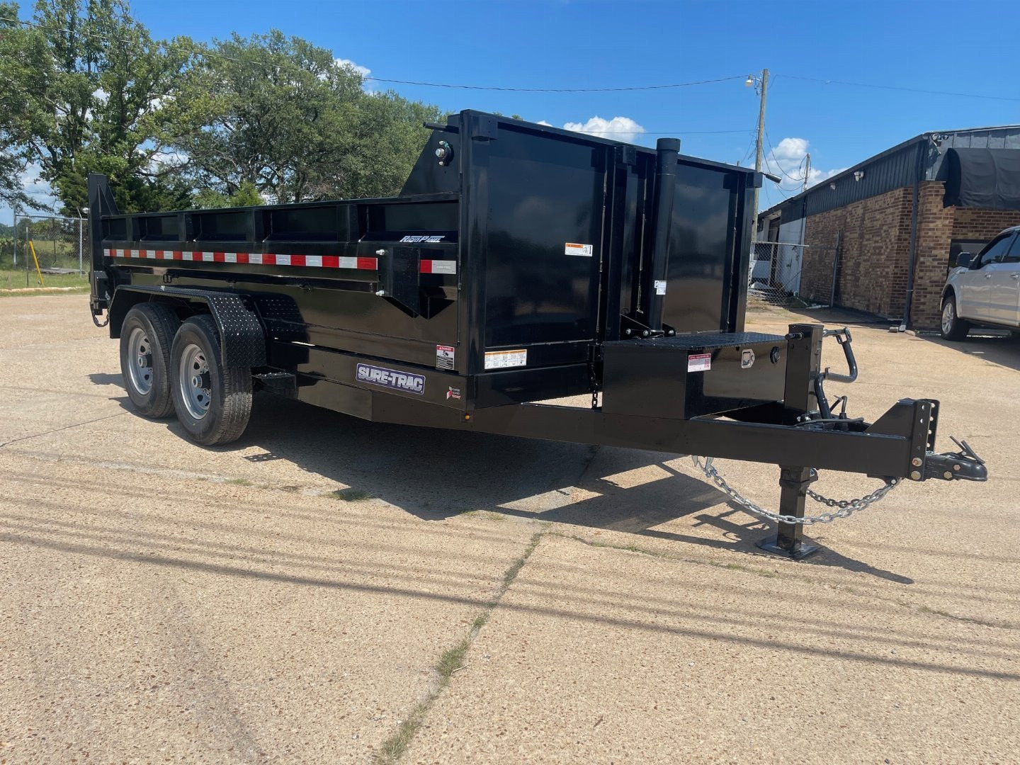 New 2025 Sure-Trac HD Low Profile Telescopic 82" x 14' (14K) Dump Trailer