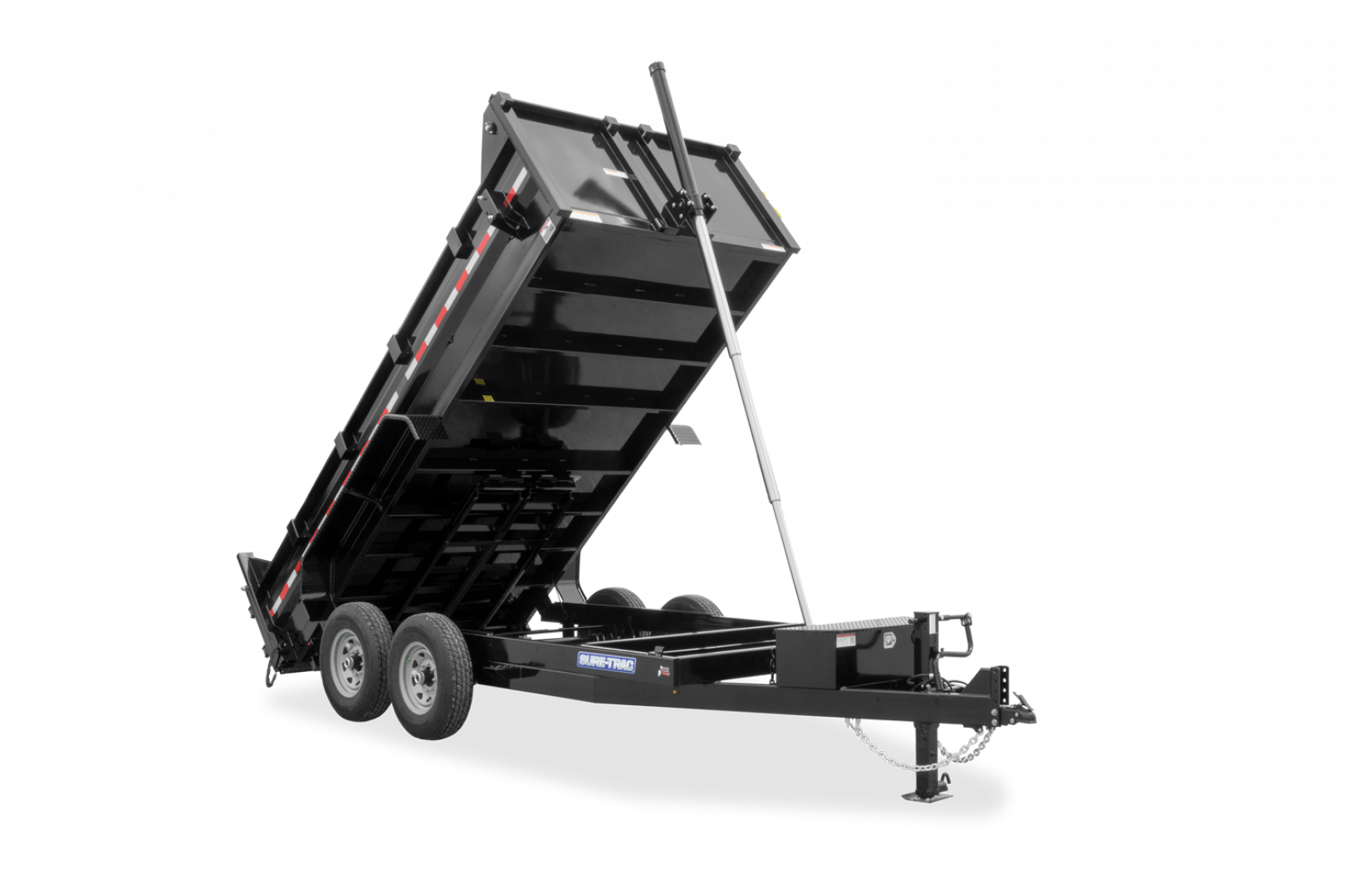 New 2025 Sure-Trac HD Low Profile Telescopic 82" x 14' (14K) Dump Trailer