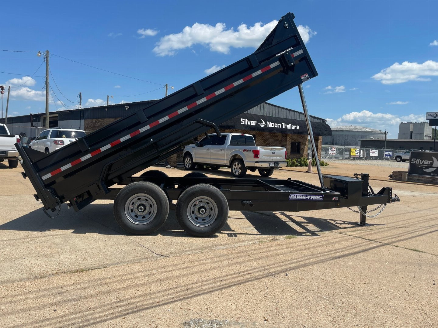 New 2025 Sure-Trac HD Low Profile Telescopic 82" x 14' (14K) Dump Trailer