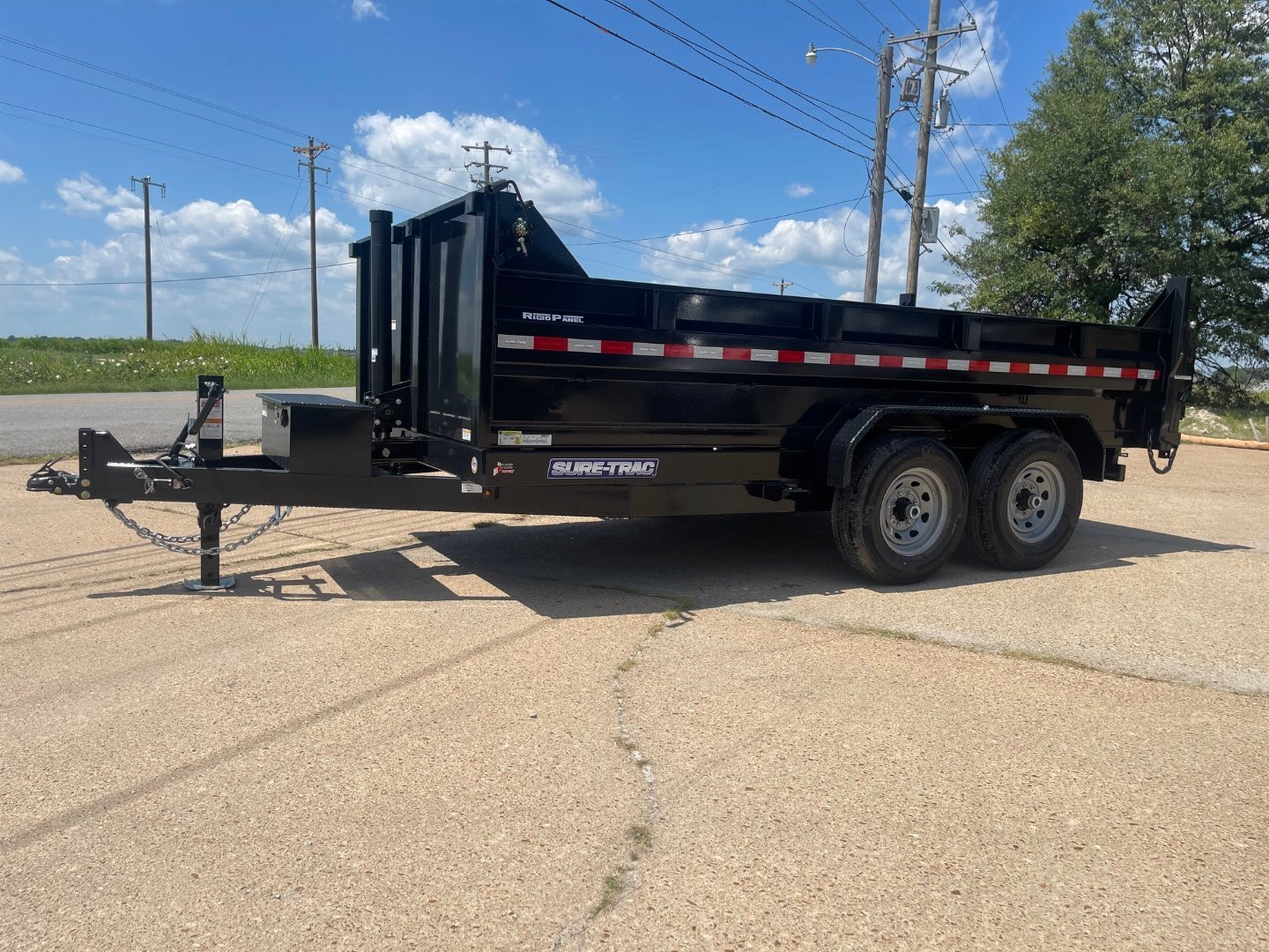 New 2025 Sure-Trac HD Low Profile Telescopic 82" x 14' (14K) Dump Trailer