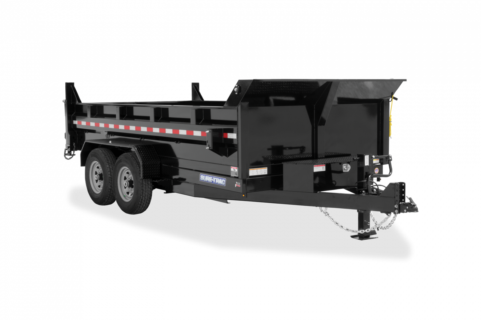 New 2025 Sure-Trac HD Low Profile Telescopic 82" x 14' (14K) Dump Trailer