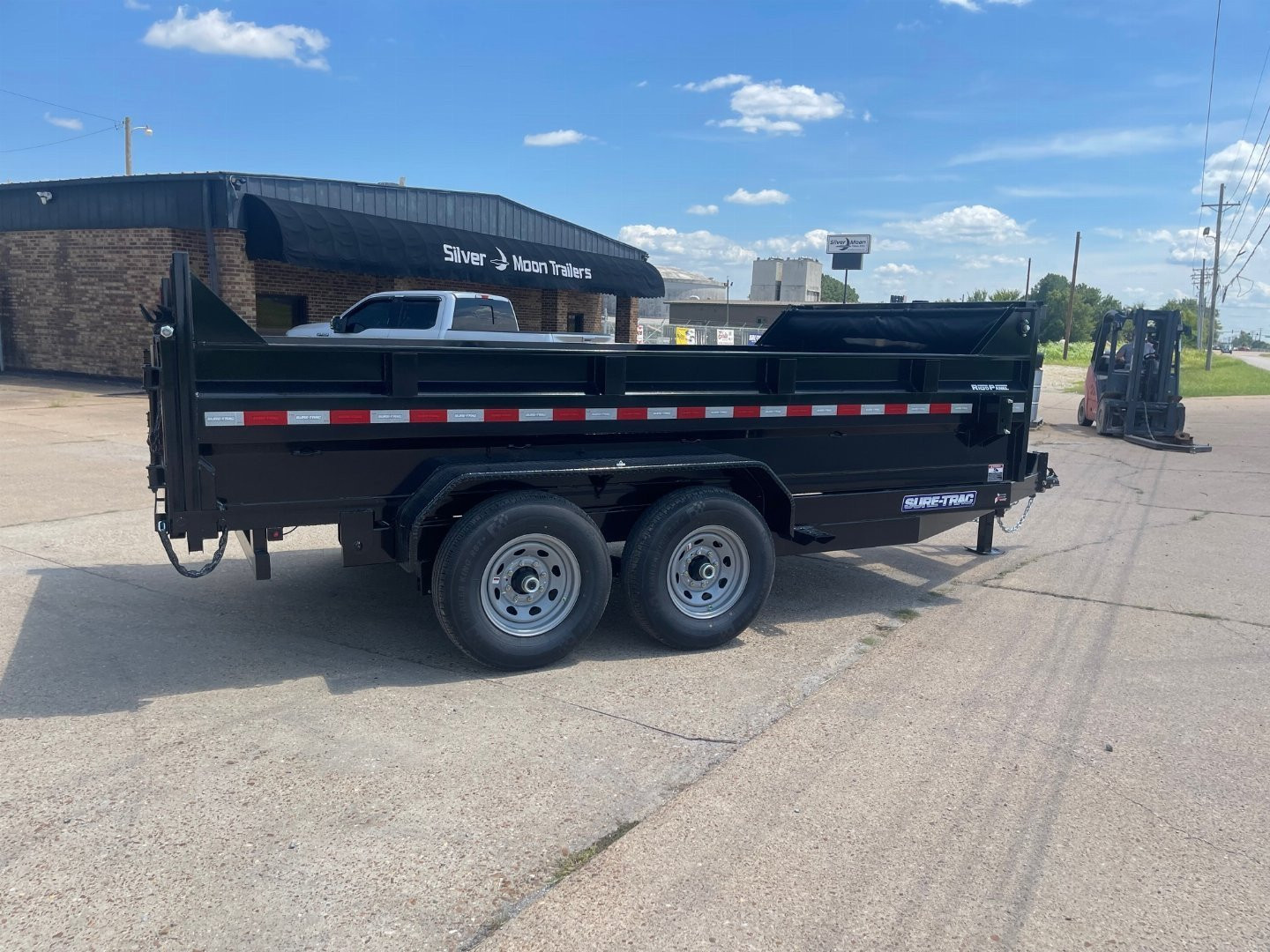 New 2025 Sure-Trac HD Low Profile Telescopic 82" x 14' (14K) Dump Trailer