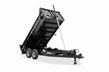 New 2025 Sure-Trac HD Low Profile Telescopic 82" x 14' (14K) Dump Trailer