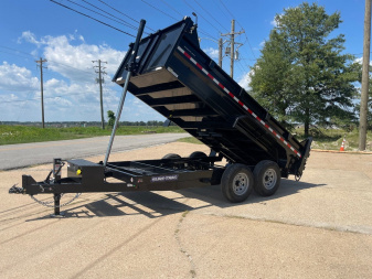 New 2025 Sure-Trac HD Low Profile Telescopic 82" x 14' (14K) Dump Trailer