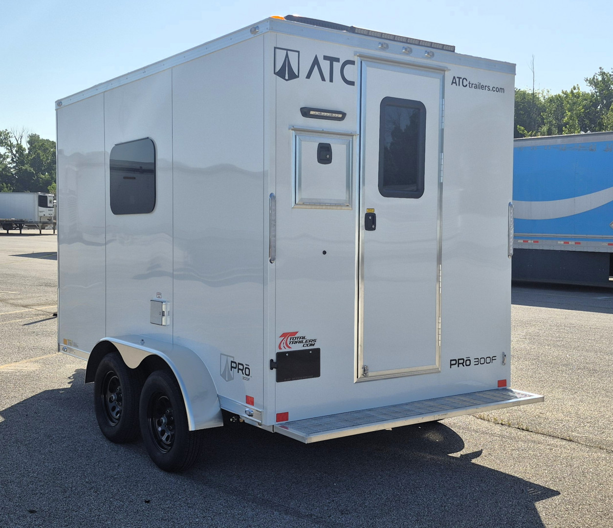 New ATC 7 X 12 Aluminum Fiber Optic Splicing Trailer Fiber Splicing