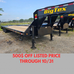 New 2025 Big Tex Trailers 22GN-25D5A-MRBK Flatbed Trailer