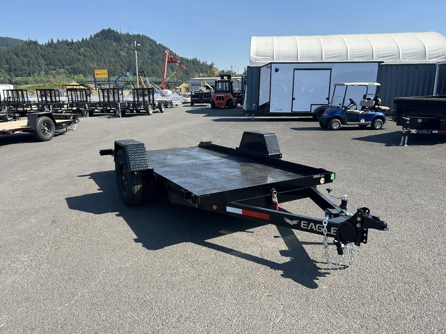 New 2026 EAGLE TRAILERS 6x12 Pan Tilt Equipment Trailer 7K GVWR