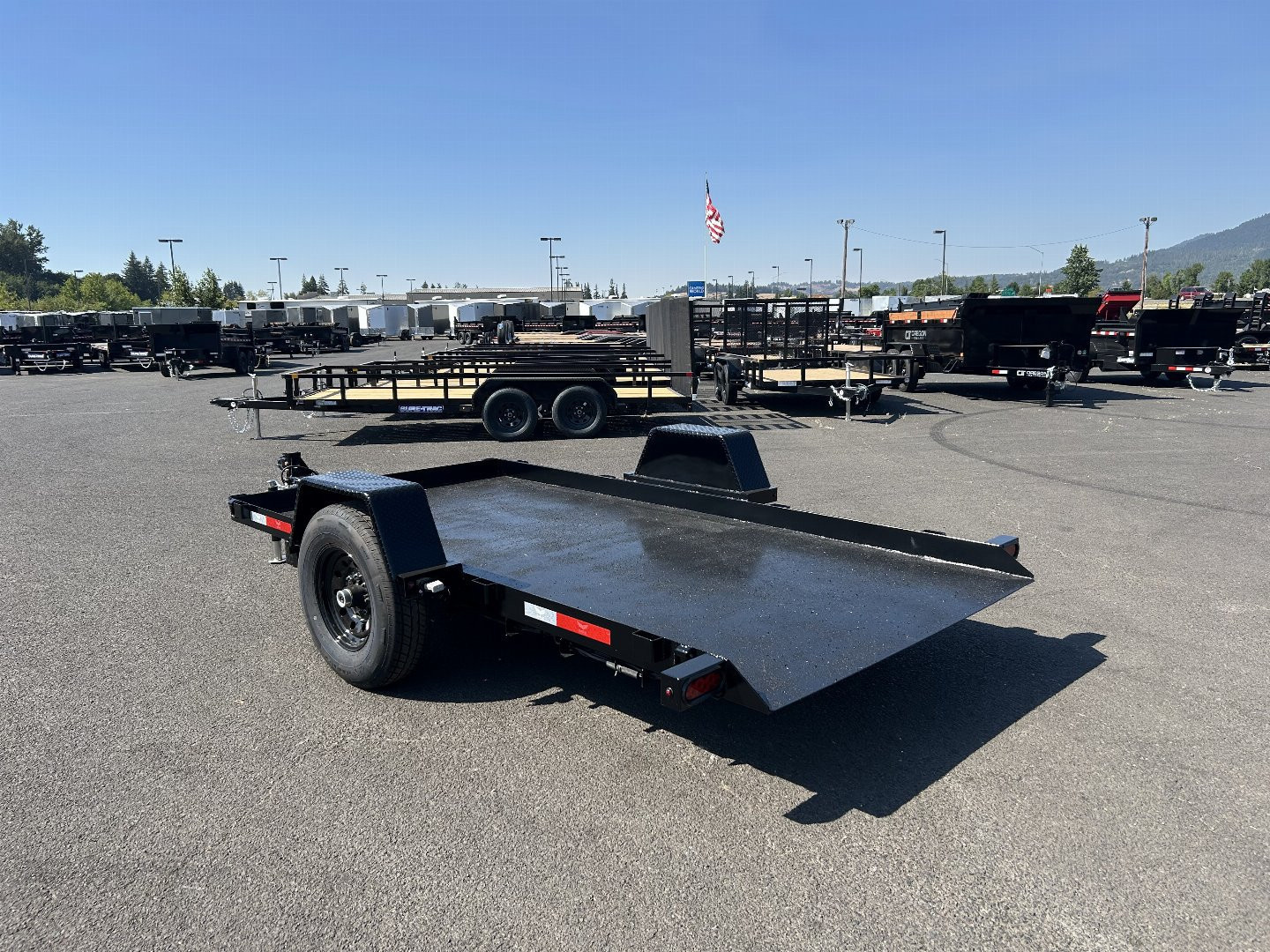 New 2026 EAGLE TRAILERS 6x12 Pan Tilt Equipment Trailer 7K GVWR