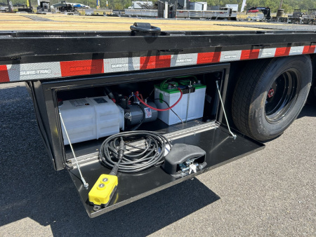 New 2025 Sure-Trac 8.5x32 Gooseneck Deckover Trailer w/ Hyd. Beavertail 25.9K GVWR