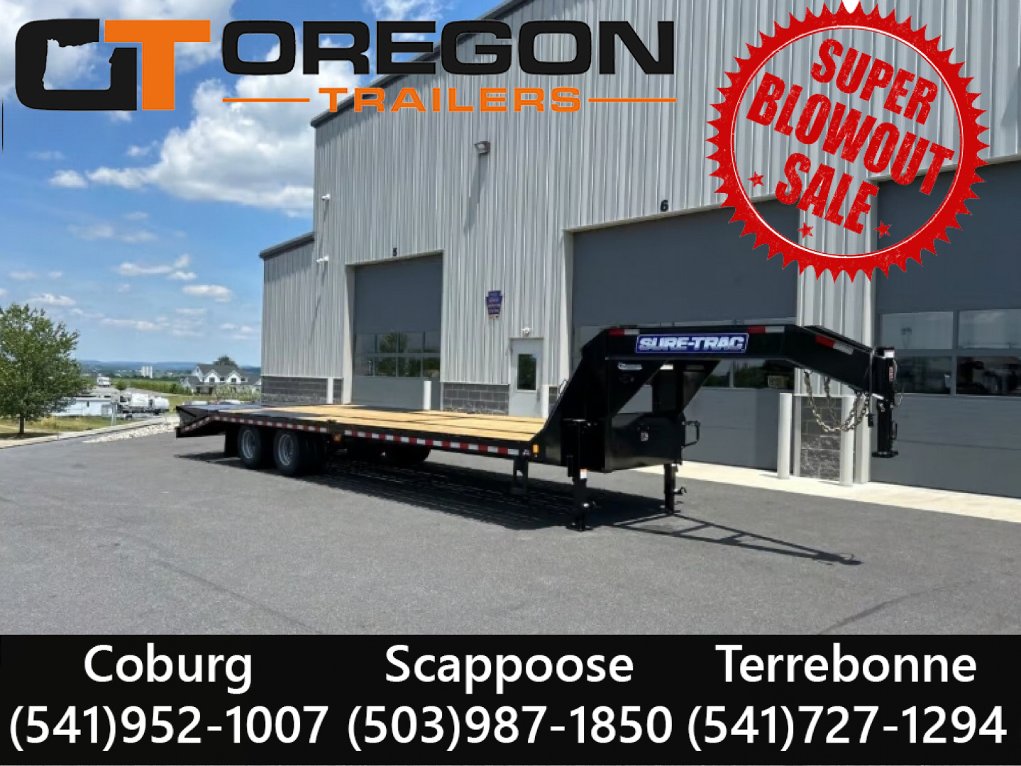 New 2025 SURE-TRAC 8.5x25+5 HD Low Profile 25.9K Gooseneck Deckover