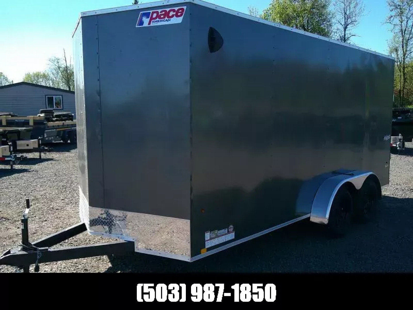 New 7x16 Tandem Axle 7K Enclosed Cargo Trailer
