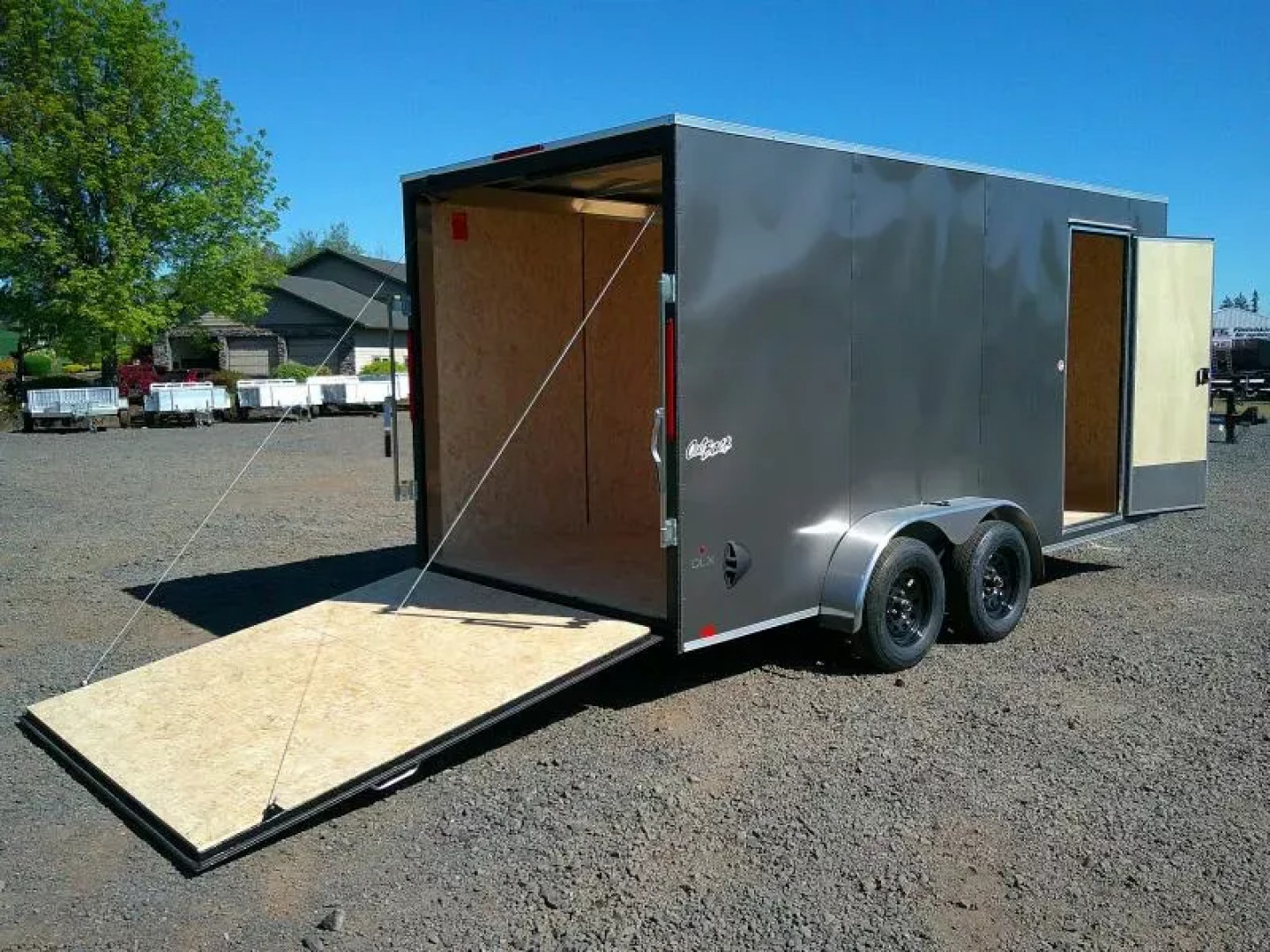 New 7x16 Tandem Axle 7K Enclosed Cargo Trailer