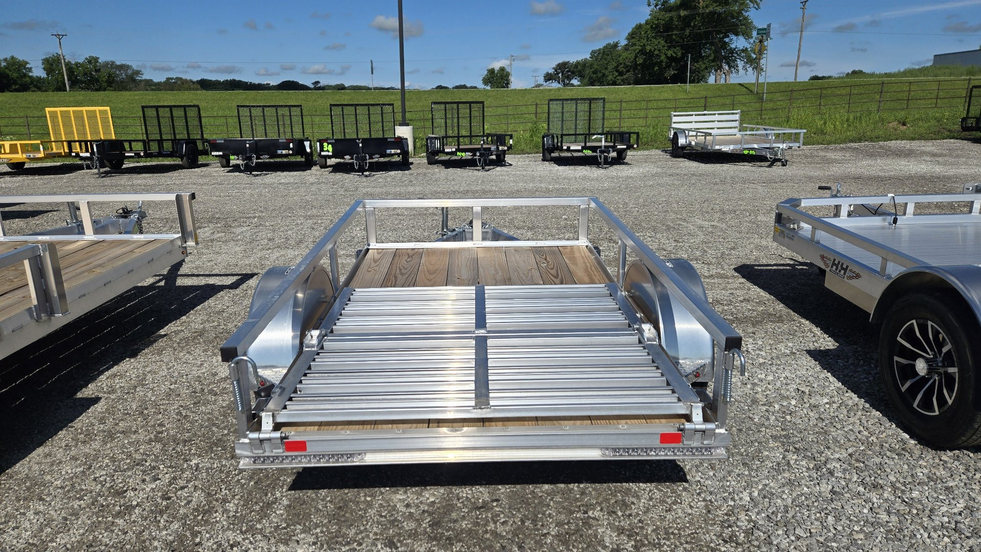 Trailer With Side Rails New 2025 H&H 60X8 Aluminum Rail Side Utility Trailer 3K for sale in ...