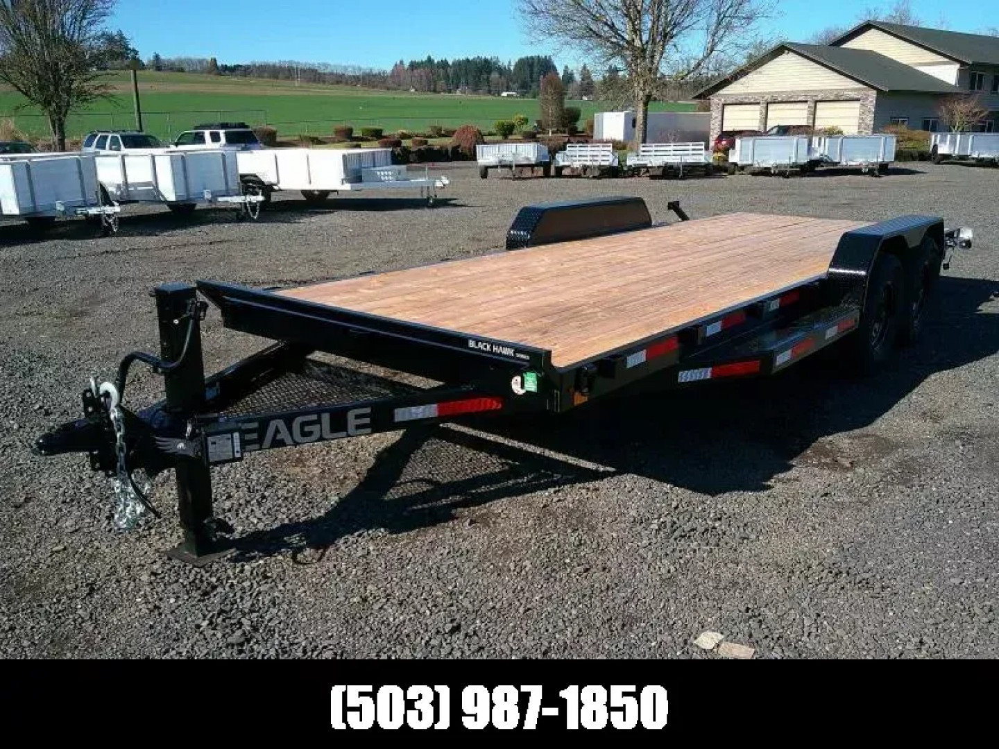 New 7x20 Tandem Axle 14K Flatbed Equipment Trailer