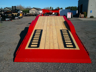 New 2025 MIDSOTA 8.5x24 Split Tilt Gooseneck Equipment Trailer 18.4K GVWR